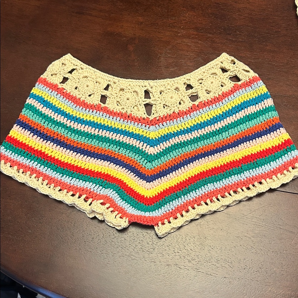 Colorful Crochet Shorts